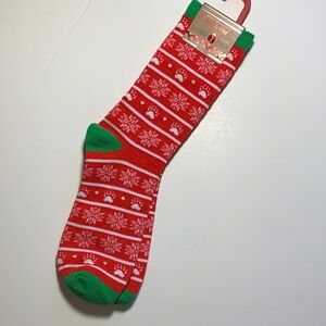 HoHoHo❤️‍🔥🎄 collection Festive Red and Green Snowflake Socks